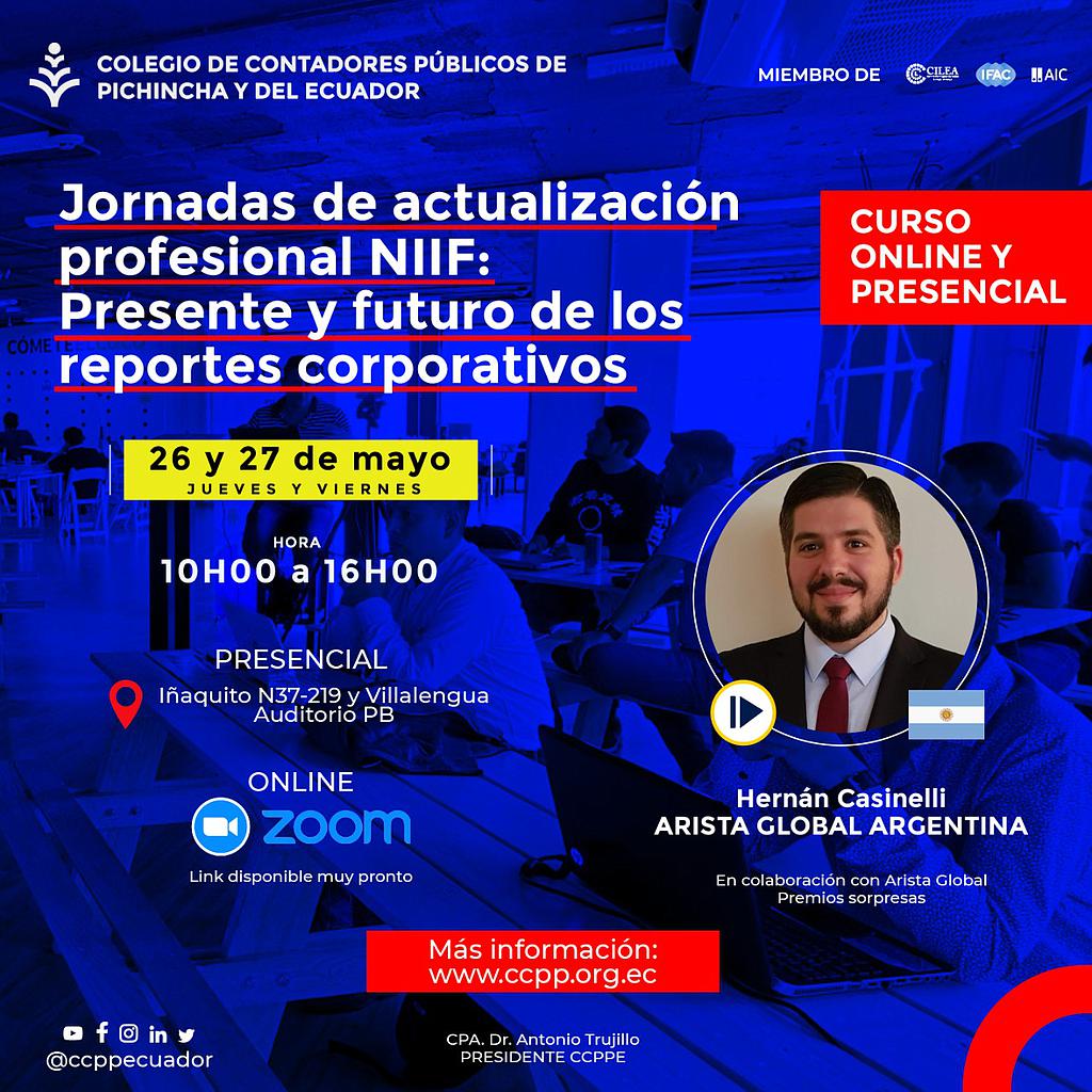 PRESENCIAL: Jornadas de Actualización NIIF - 26 y 27 mayo 2022
