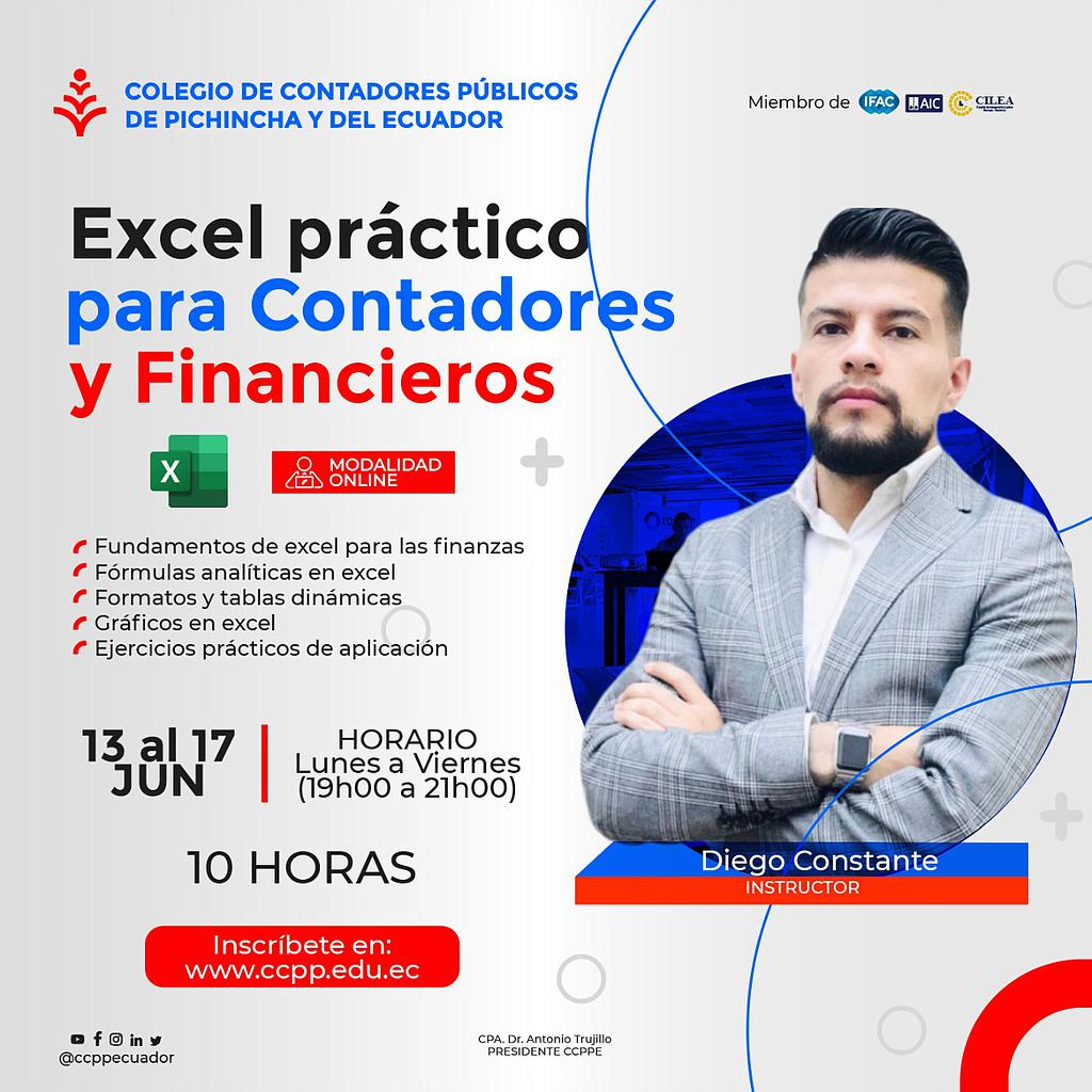 ON LINE: Excel para Contadores y Financieros – 13 al 17 junio 2022