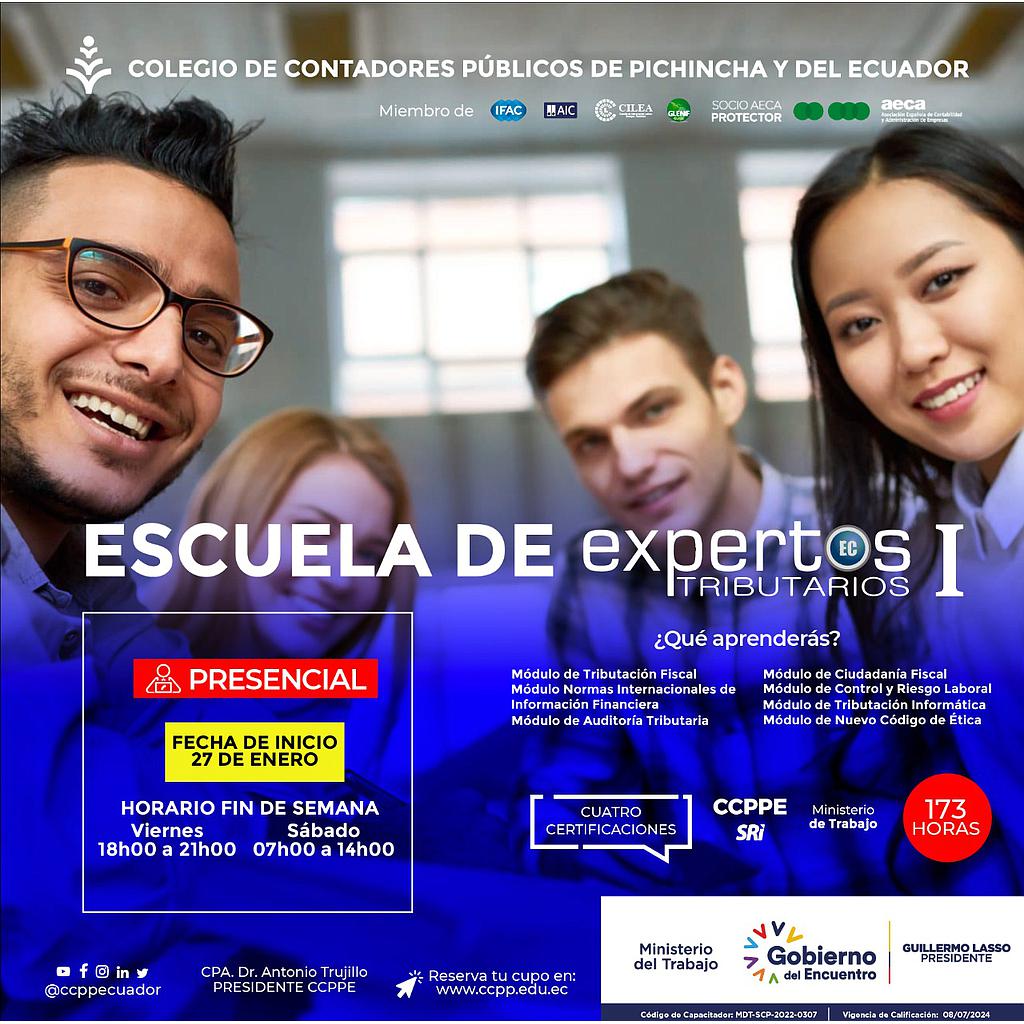 PRESENCIAL: Escuela Expertos Tributarios – 27 Enero 2023