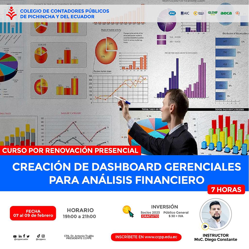 RENOVACIÓN PRESENCIAL: Creación de dashboards gerenciales para análisis financiero – 07 al 09 febrero 2023