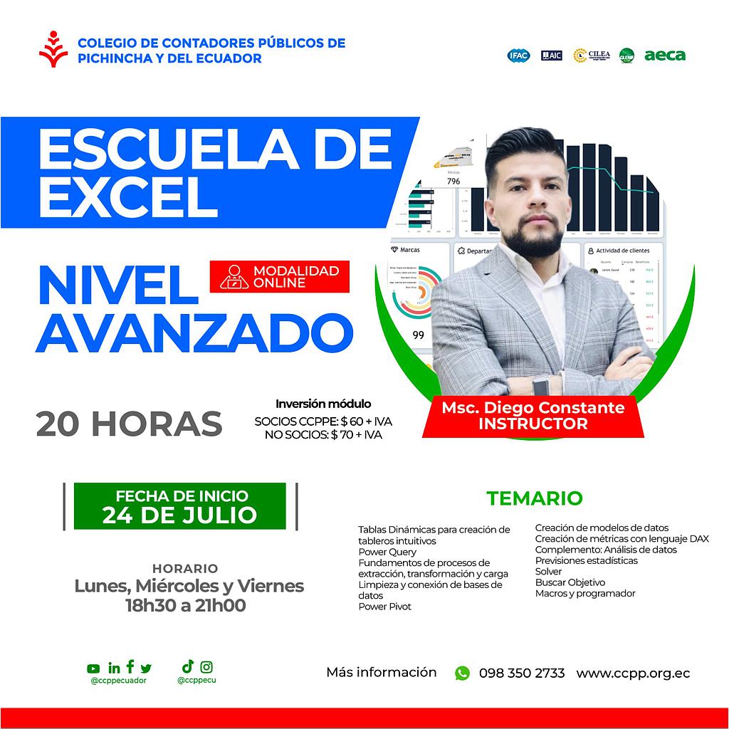 ON LINE: Excel avanzado para contadores - 24 julio 2023