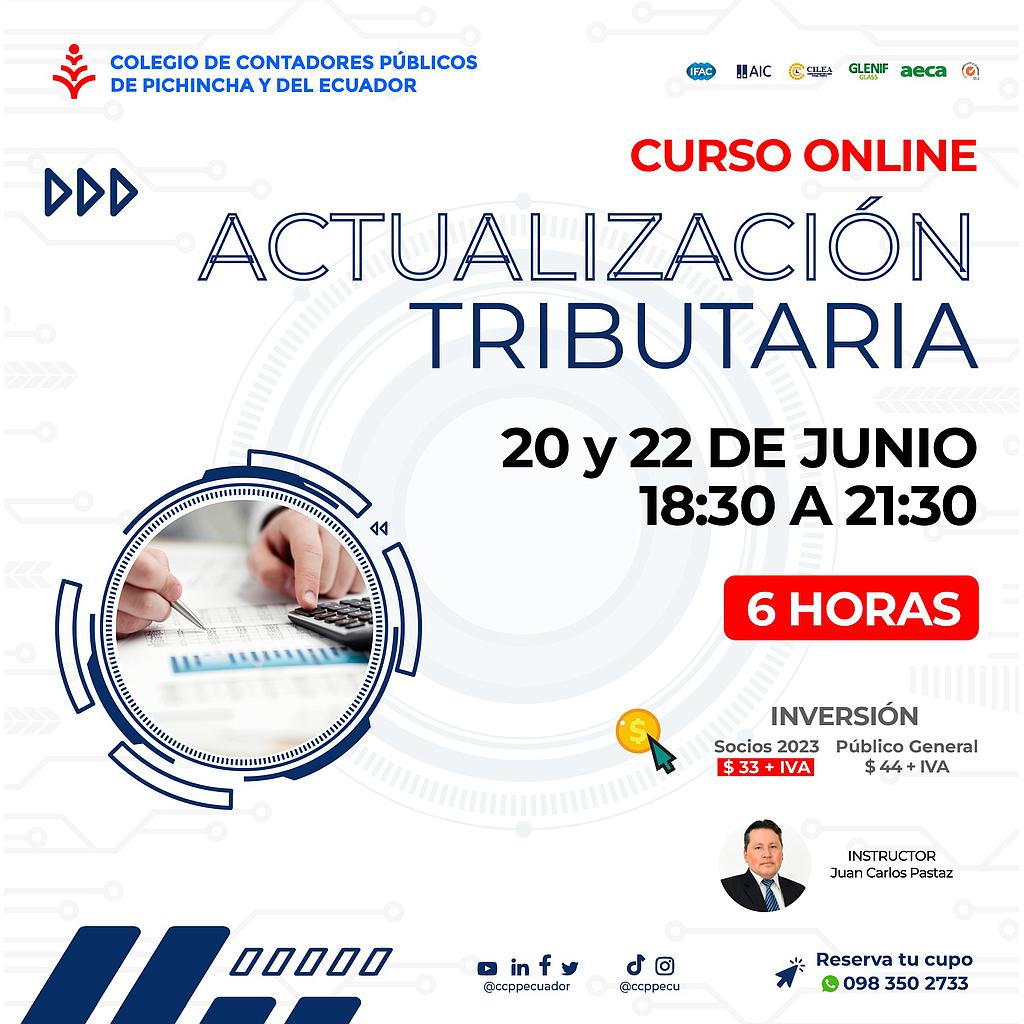 ON LINE: Actualización tributaria - 20 y 22 junio 2023