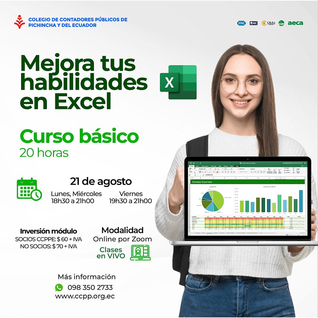 ON LINE: Excel desde cero para contadores - 21 agosto 2023