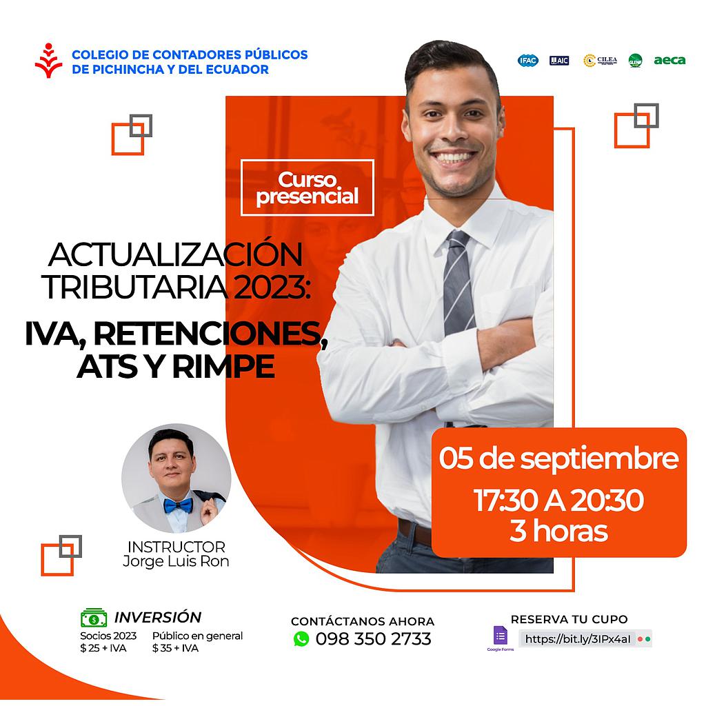 PRESENCIAL: Actualización Tributaria - 05 septiembre 2023