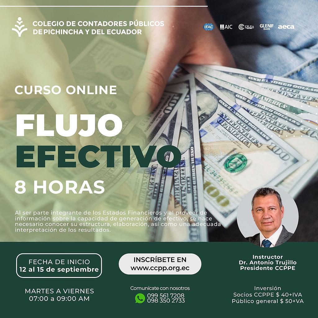 ON LINE: Flujo de Efectivo - 12 al 15 septiembre 2023