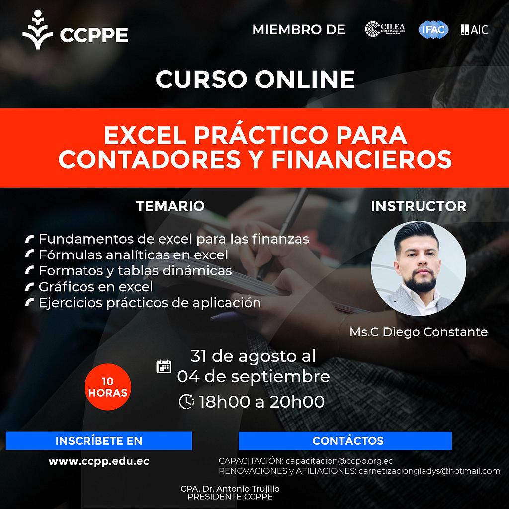 Excel para Contadores y Financieros – 31 agosto al 04 septiembre 2020
