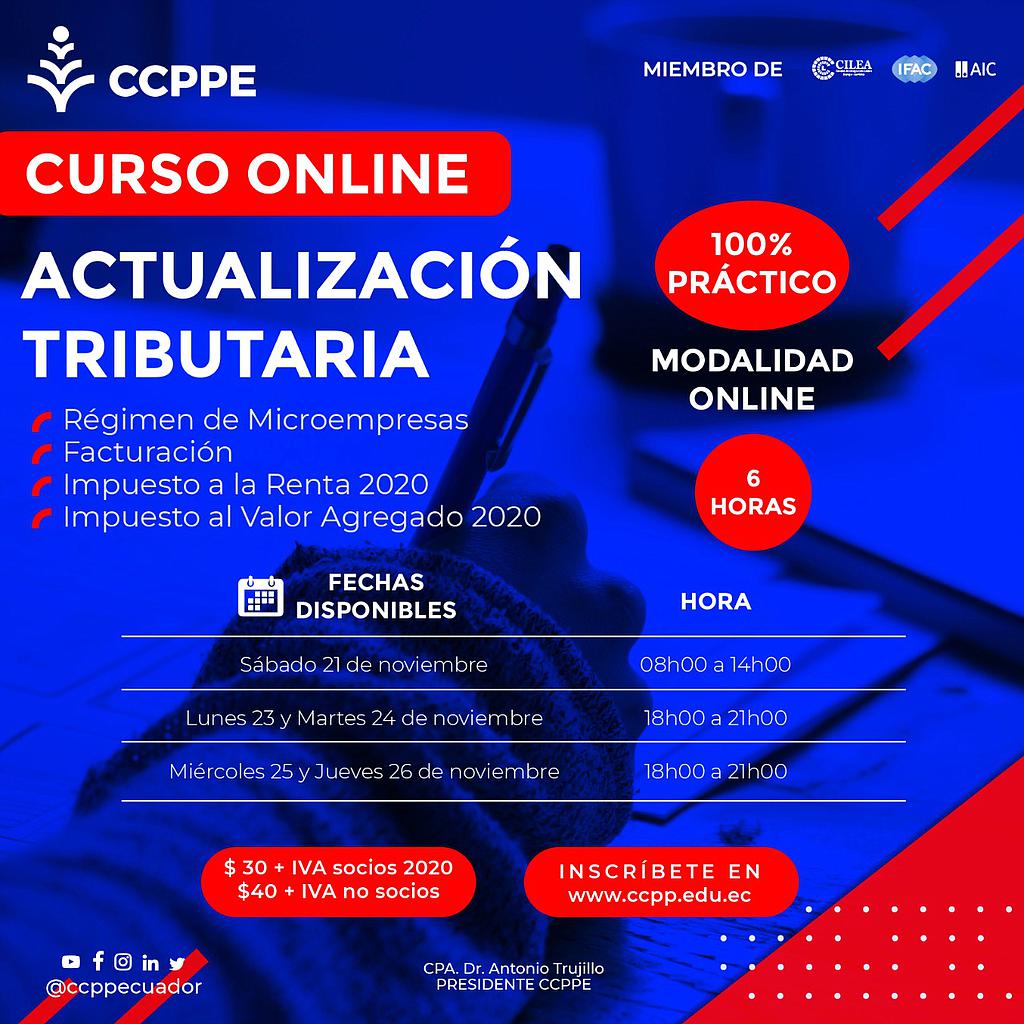 ACTUALIZACIÓN TRIBUTARIA - 23 y 24 NOVIEMBRE 2020
