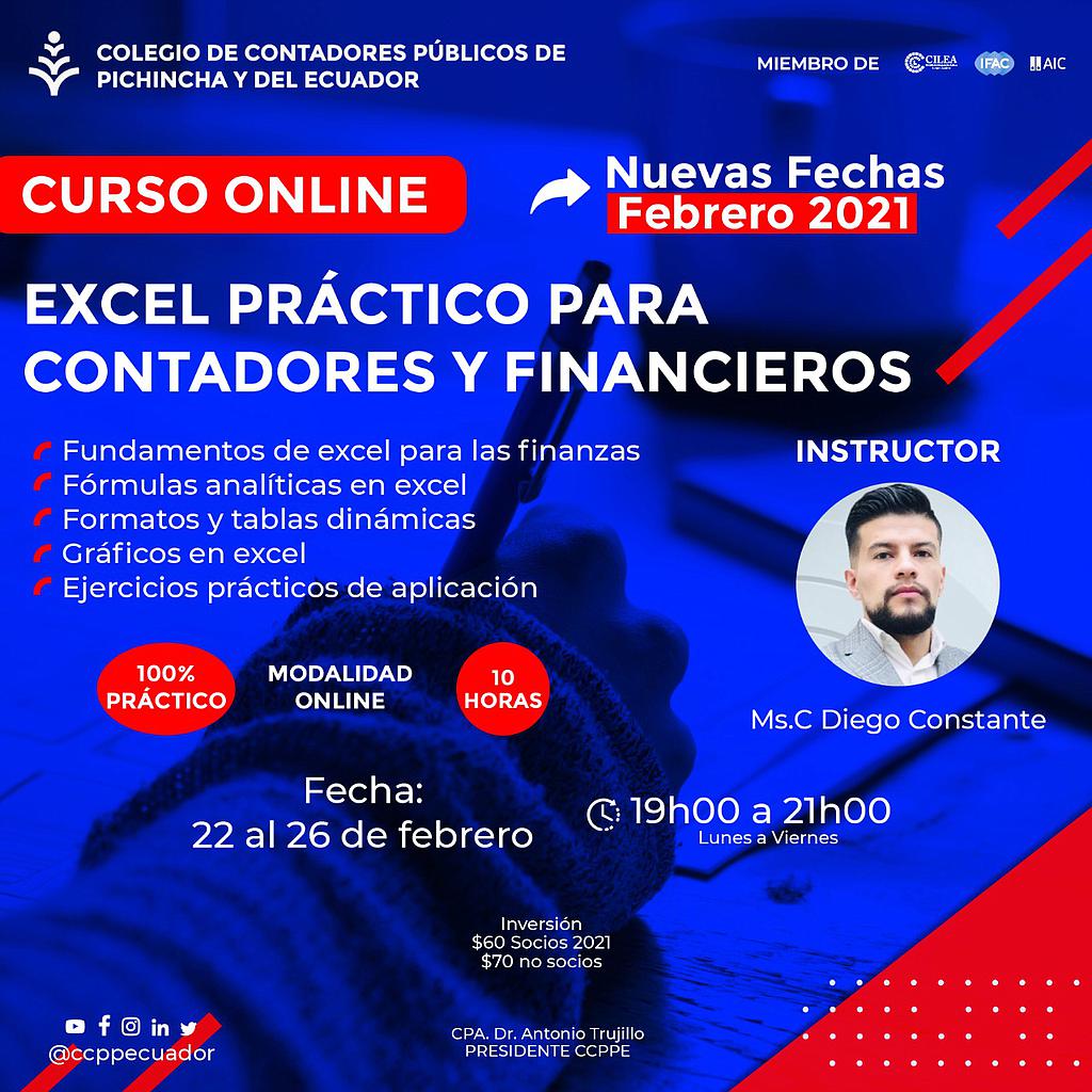Excel para Contadores y Financieros – 22 al 26 febrero 2021