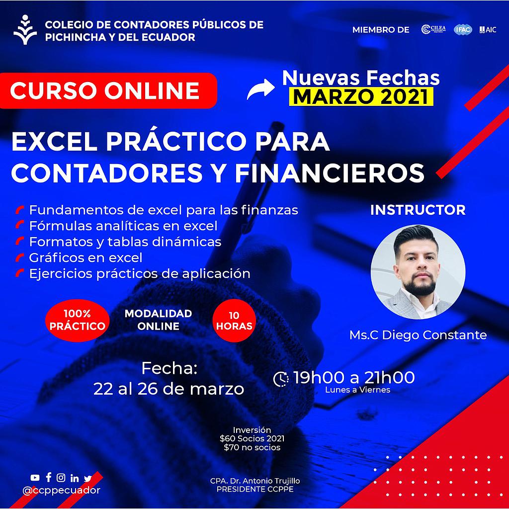 Excel para Contadores y Financieros – 05 al 09 abril 2021