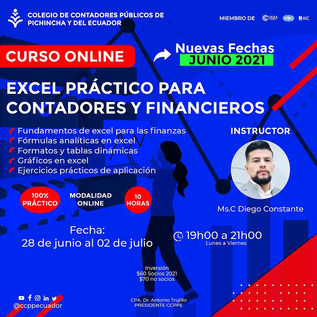 Excel para Contadores y Financieros – 28 junio al 02 julio 2021